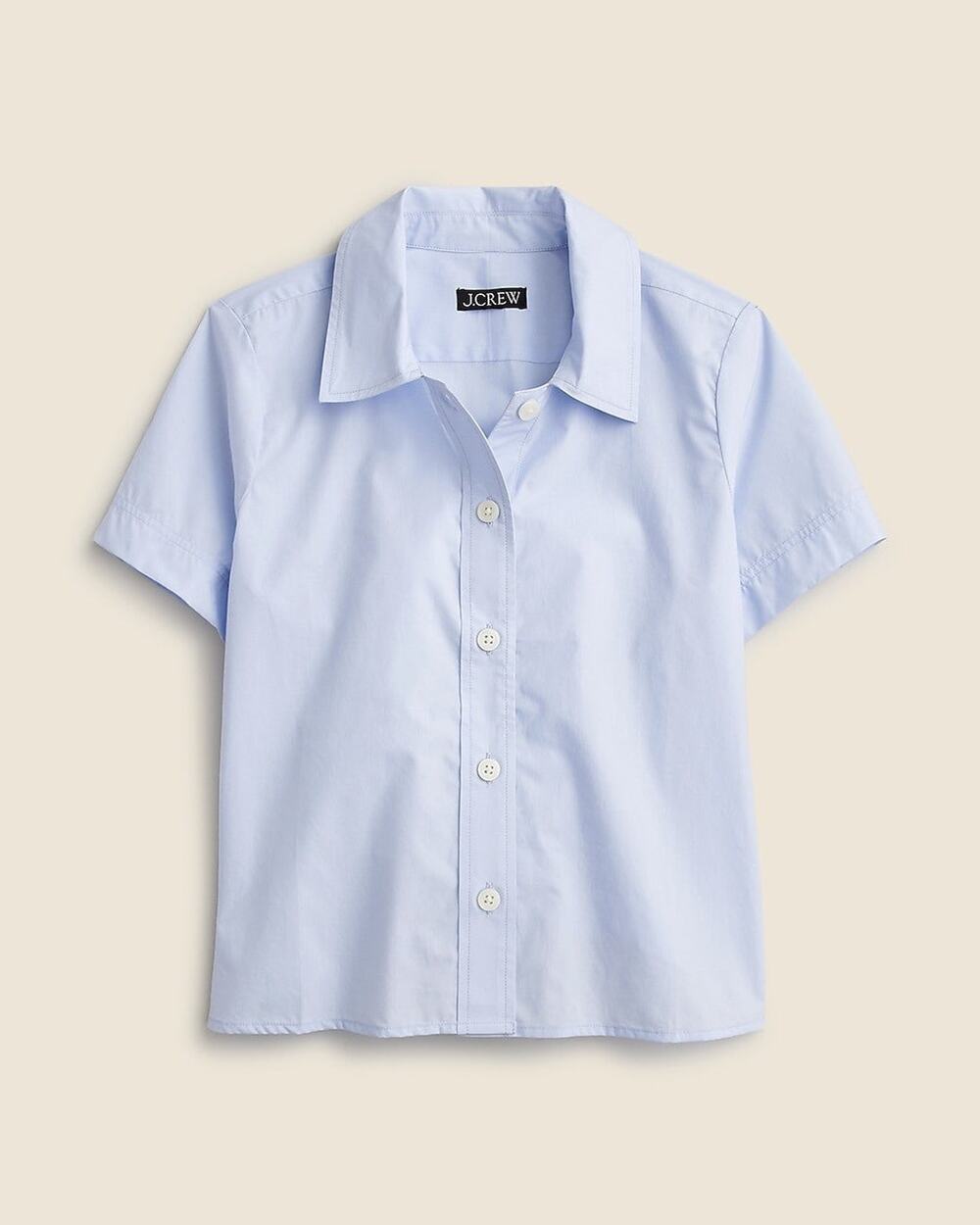 J.Crew Gamine Shirt In Cotton Poplin Peri Breeze - 4